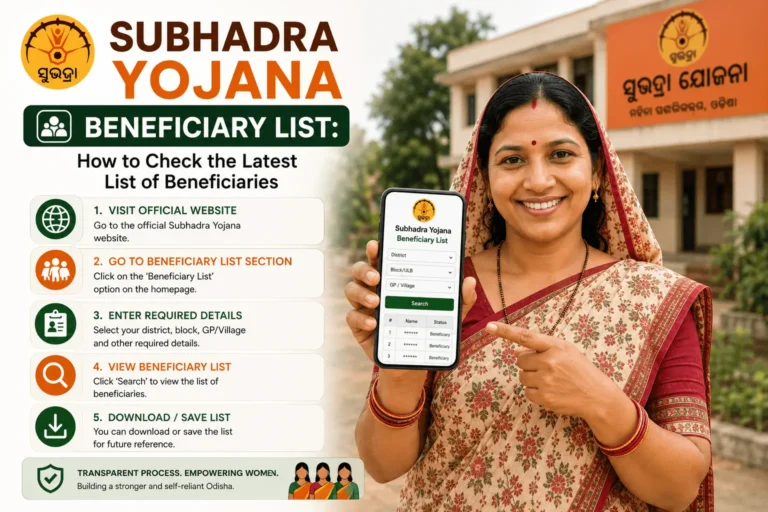 subhadra yojana beneficiary list check online