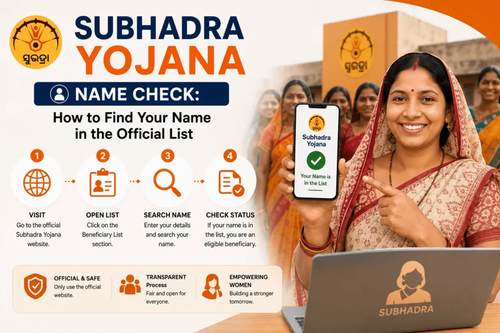 ubhadra yojana beneficiary list name check